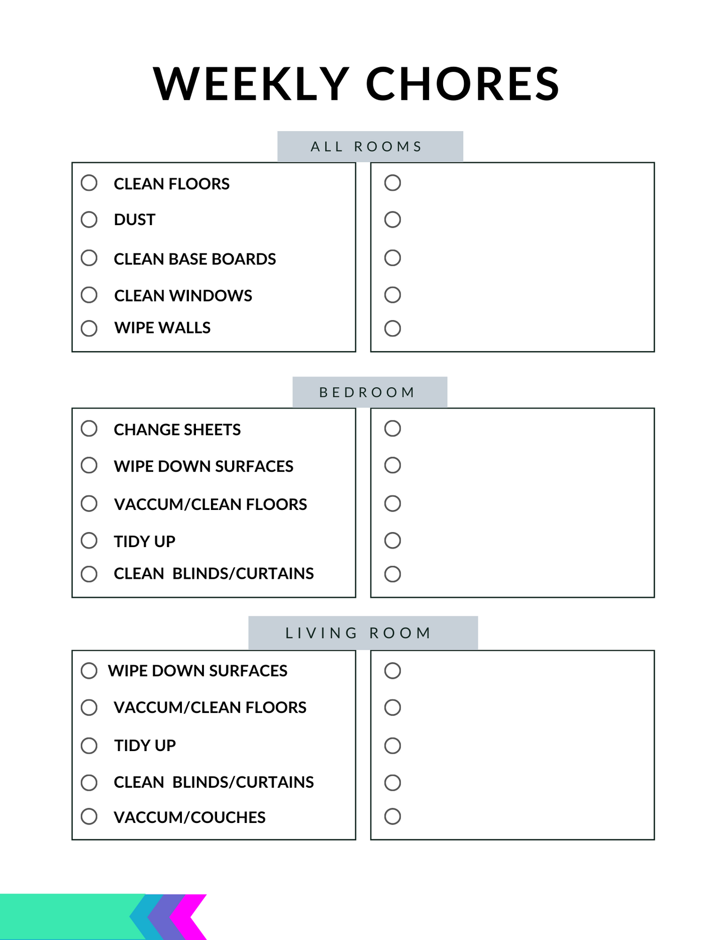 Home Management Printable Binder - Tidy Home & Life Kit
