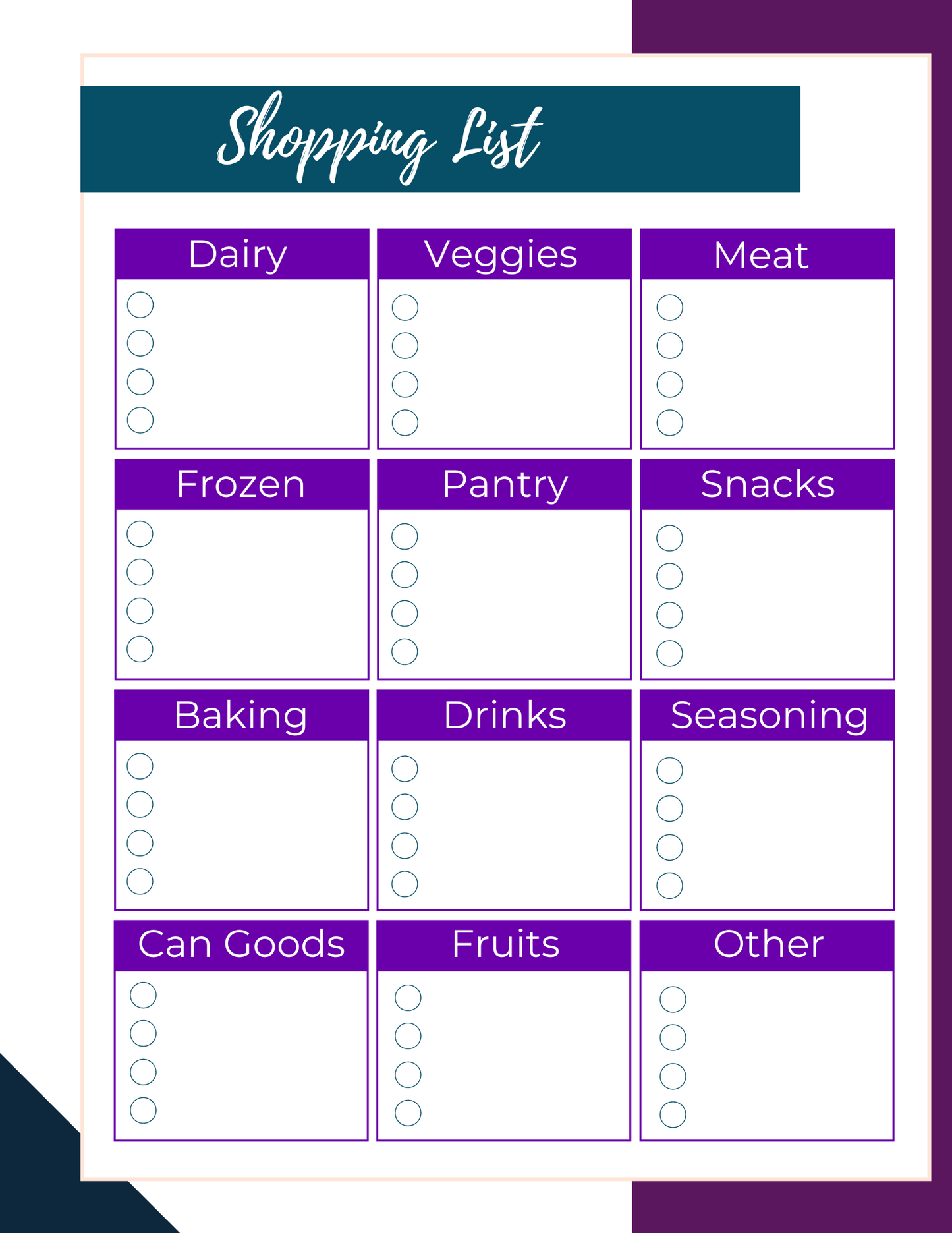 Jewel Tone Christmas Planner PDF Printable