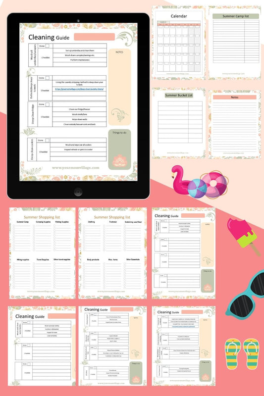 Summer Prep Planner & Cleaning Guide