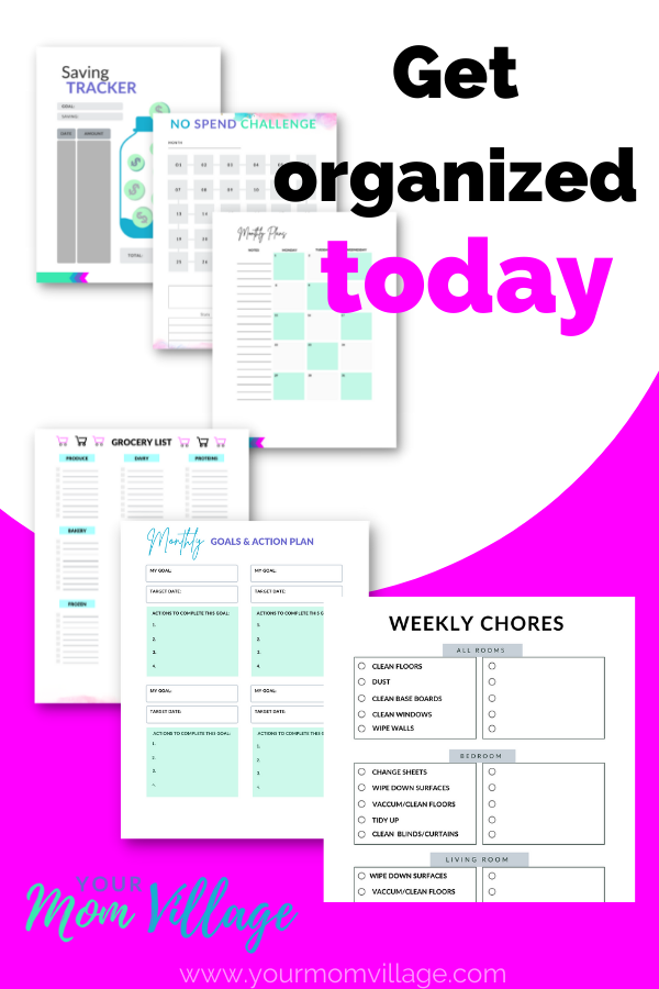 Home Management Printable Binder - Tidy Home & Life Kit