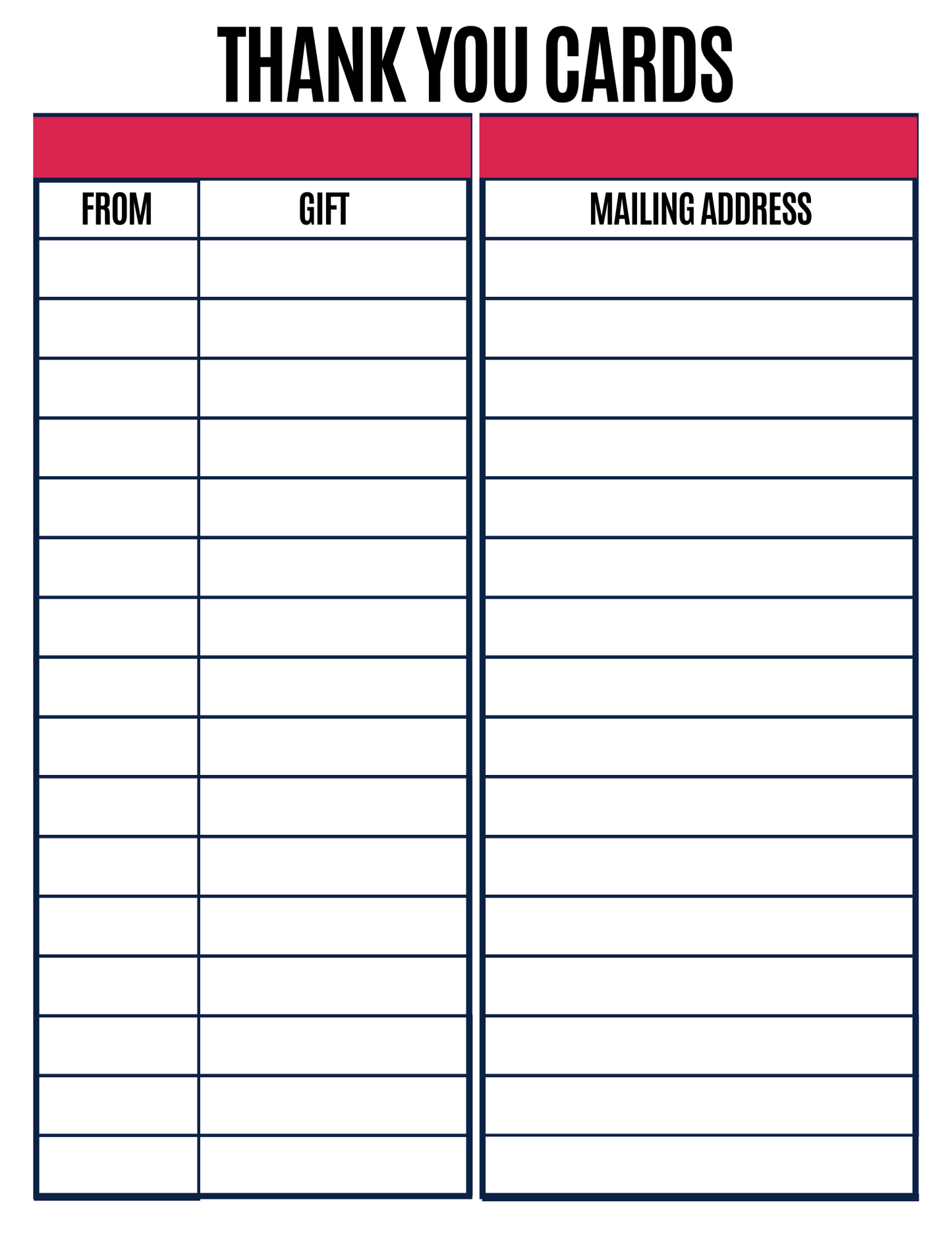 Birthday Party Planner PDF Printable