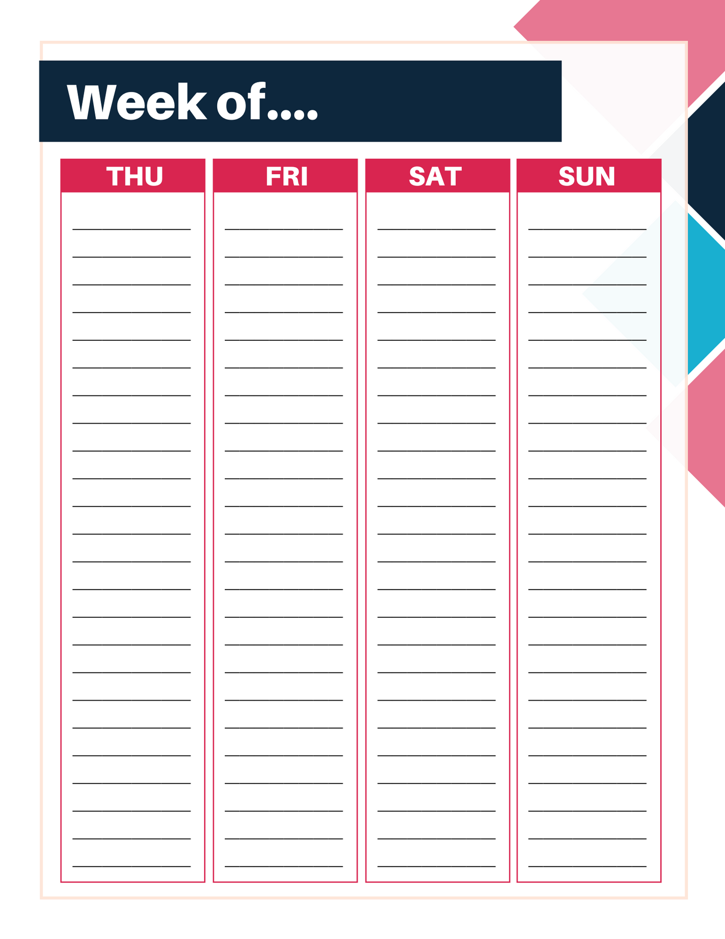Birthday Party Planner PDF Printable