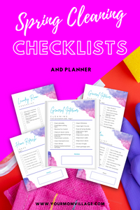 Spring Cleaning checklist, planner and bucket list