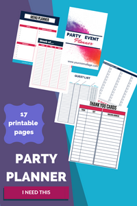 Birthday Party Planner PDF Printable