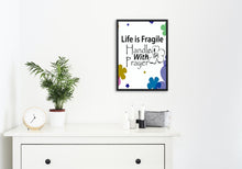 Load image into Gallery viewer, Inspiring Wall Quote - Handle life with prayer
