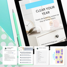 Load image into Gallery viewer, Decluttering monthly calendars - Clear Your Year eBook
