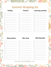 Load image into Gallery viewer, Summer Prep Planner &amp; Cleaning Guide
