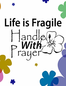 Inspiring Wall Quote - Handle life with prayer